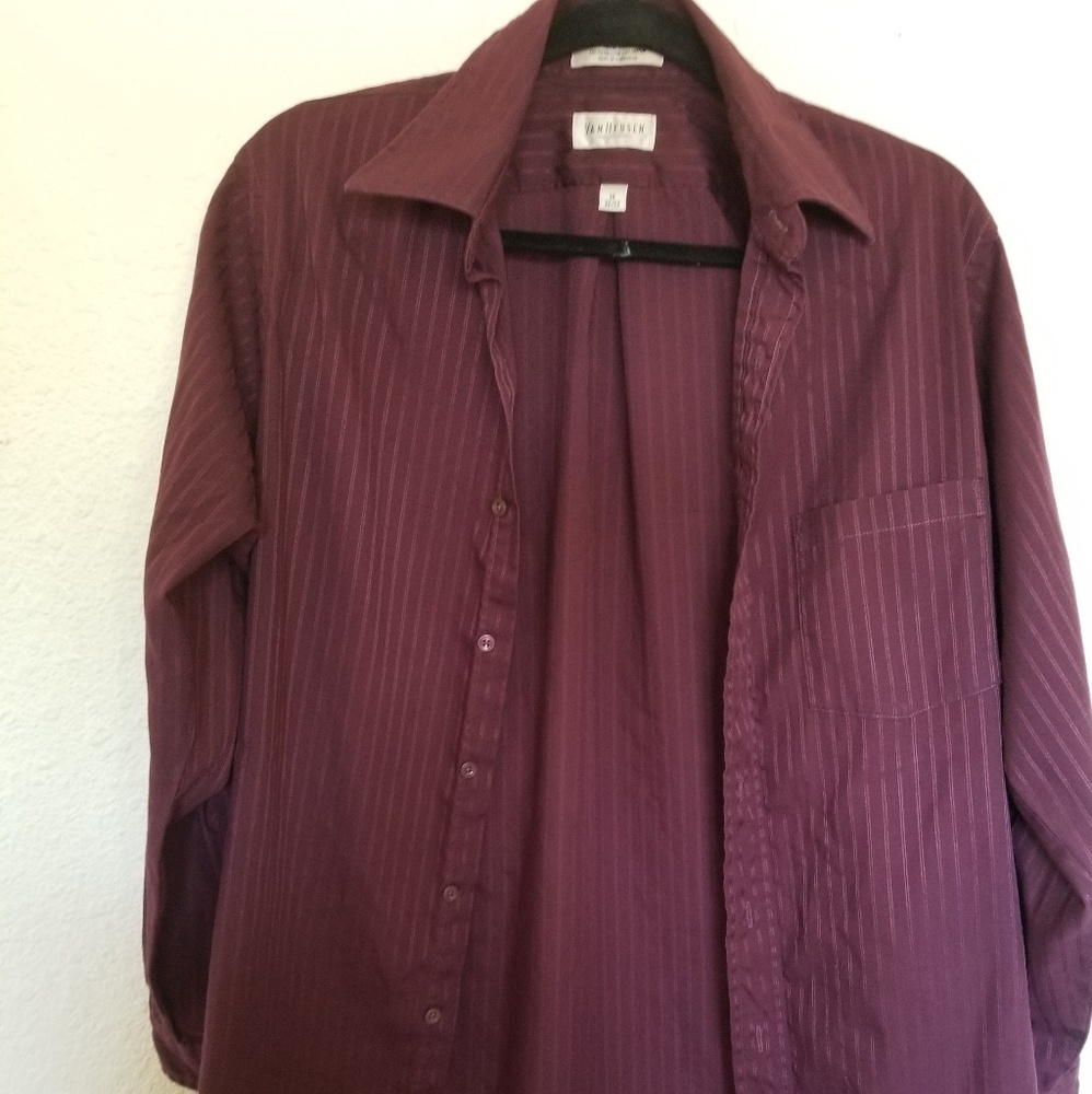 Van Heusen  Plum Button down Dress Shirt